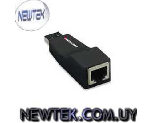 Adaptador USB 2.0 a RJ45 Fast Ethernet Intellinet 524766 LAN RED